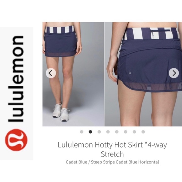 lululemon athletica Dresses & Skirts - LuLuLemon Hotty Hot Skirt. Navy Blue. Sz 10